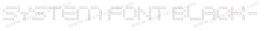 System Font Black字体转换